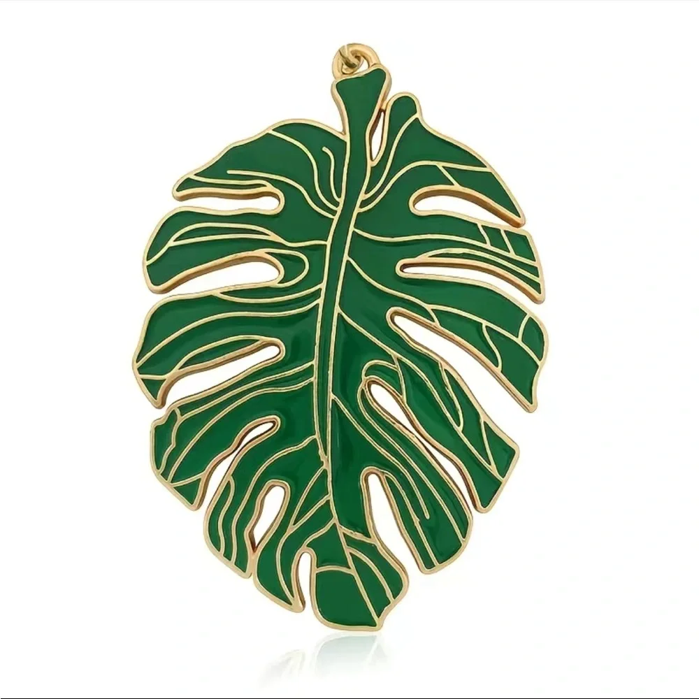 Monstera Leaf Keychain